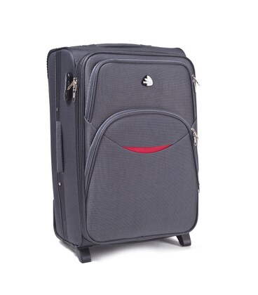 Валіза Wings 1708 маленька S сіра 2 колесна картинка, зображення, фото