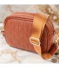 Стеганая сумка для женщин из натуральной кожи Vintage 22899 Рыжий
