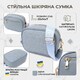 Женская сумка на каждый день из натуральной кожи Vintage 22902 Серо-голубой фото