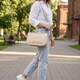 Сумка для женщин из натуральной кожи Vintage 23010 Белый фото
