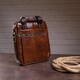 Деловая мужская сумка кожаная Vintage 14789 Коричневая фото
