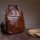 Деловая мужская сумка кожаная Vintage 14789 Коричневая фото