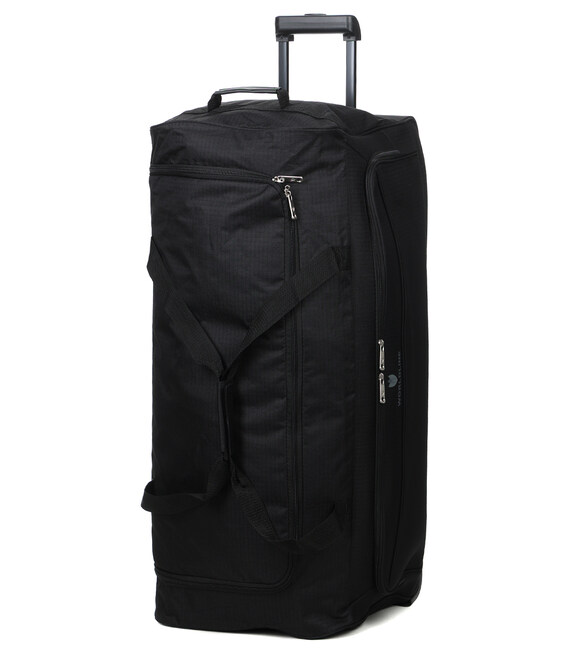Сумка дорожня на колесах Airtex Worldline 896/85 деже велика чорна - картинка, зображення, фото