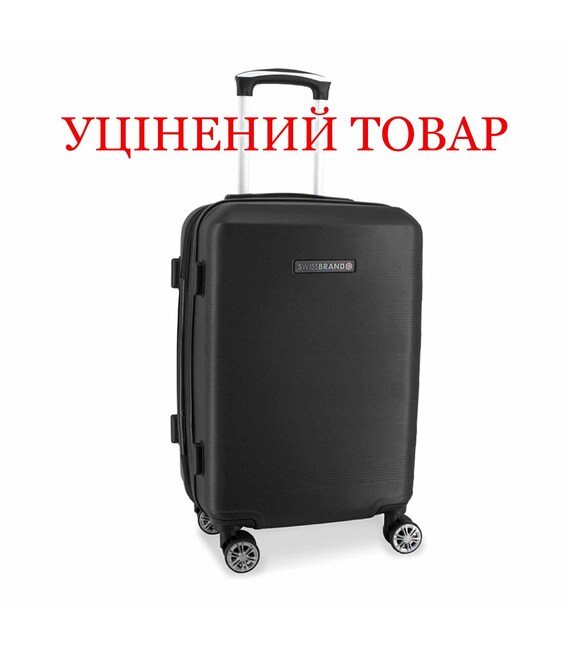 Чемодан Swissbrand Cardiff (M) Black (SWB_LHCAR001M)_Discounted фото
