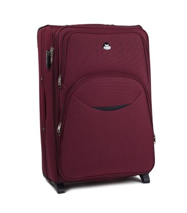 Чемодан Wings 1708 средний M бордовый 2 колесный фото, картинка, изображение
