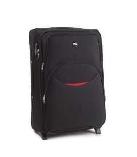 Чемодан Wings 1708 большой L черный 2 колесный