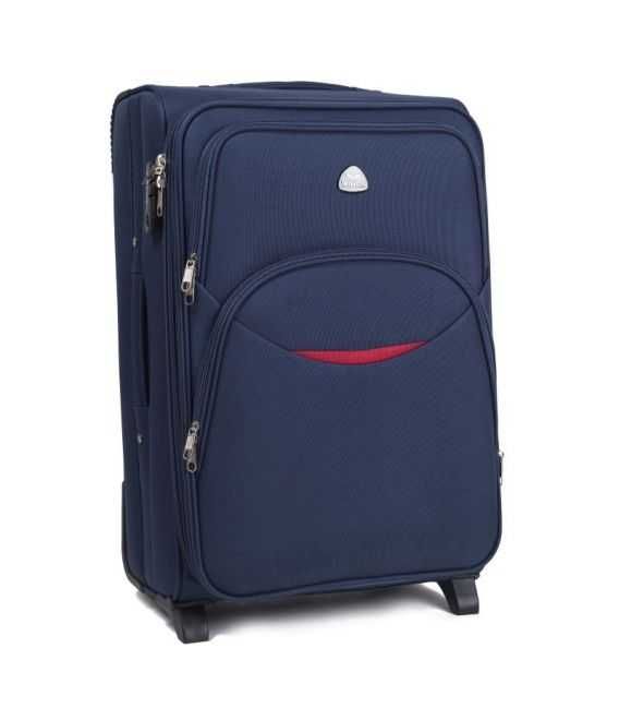 Чемодан Wings 1708 большой L синий 2 колесный фото, картинка, изображение