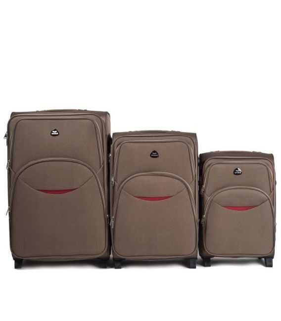 Набор Чемоданов Wings 1708 шампань 2 колесный фото, картинка, изображение