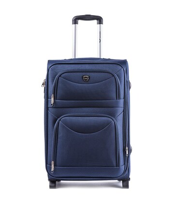 Валіза Wings 6802 середня M синя 2 колесна картинка, зображення, фото