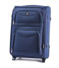 Чемодан Wings 6802 большой L синий 2 колесный фото, картинка, изображение