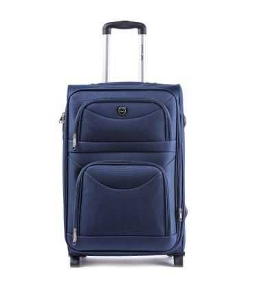 Чемодан Wings 6802 Maxi синий 2 колесный фото, картинка, изображение