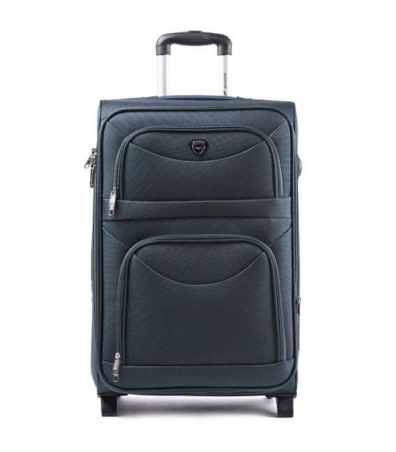 Чемодан Wings 6802 Maxi зеленый 2 колесный фото, картинка, изображение