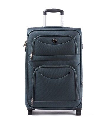 Чемодан Wings 6802 большой L зеленый 2 колесный фото, картинка, изображение