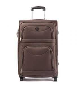 Валіза Wings 6802 велика L коричнева 2 колесна картинка, зображення, фото
