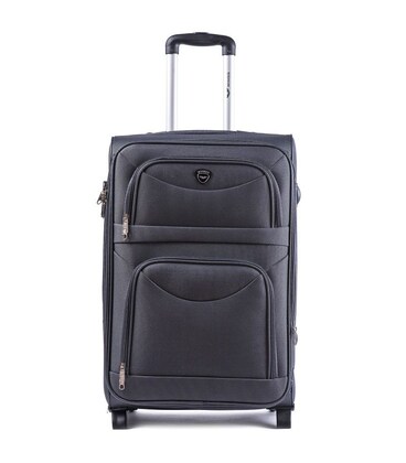 Валіза Wings 6802 велика L сіра 2 колесна картинка, зображення, фото