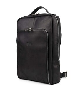 Шкіряний рюкзак для ноутбука 15" дюймів RA-1240-4lx у чорному crazy horse