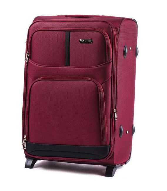 Чемодан Wings 206 Mini бордовый 2 колесный фото, картинка, изображение