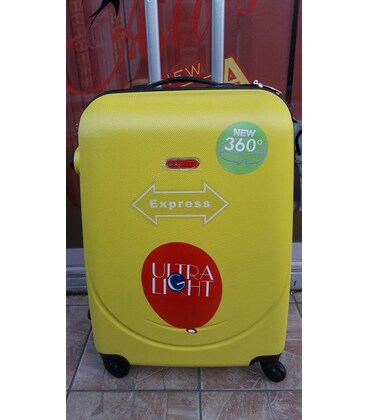 Чемодан Gravitt DS 310 средний M желтый фото, картинка, изображение