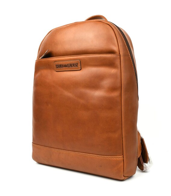 Міський шкіряний рюкзак HILL BURRY HB15295B рудий
