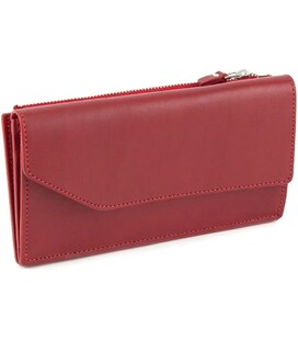 Портмоне жіноче шкіряне Elegante червоне Grande Pelle 514660
