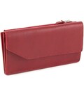 Портмоне жіноче шкіряне Elegante червоне Grande Pelle 514660