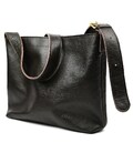 Шкіряна сумка шоппер з коричневого флотару TARWA FC-shop-4lx