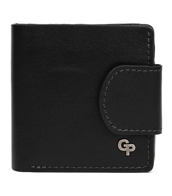 Портмоне з монетницею Grande Pelle 500610 чорне