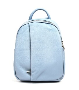 Шкіряний жіночий рюкзак блакитний Virginia Conti Italy - VC3964fblue