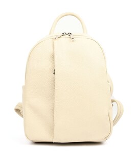 Шкіряний жіночий рюкзак бежевий Virginia Conti Italy - VC3964fbeige
