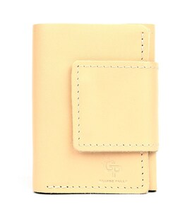Портмоне шкіряне, глянець, біж Grande Pelle 504243