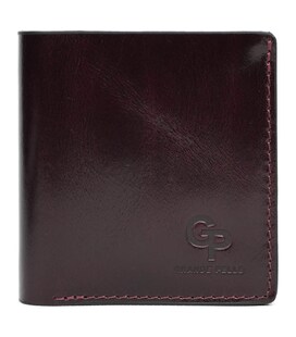 Портмоне Lettera з монетницею, бордовий Алькор Grande Pelle 537361