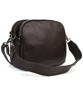 Шкіряна сумка Virginia Conti Italy - VC02807brown коричнева