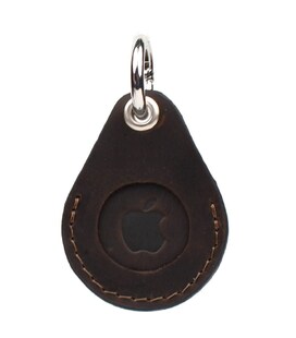 Шкіряний чохол тримач для Apple Air Tag коричневий Grande Pelle 463120