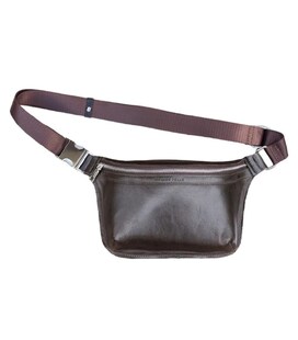 Шкіряна сумка напоясна Grande Pelle 743620 коричнева