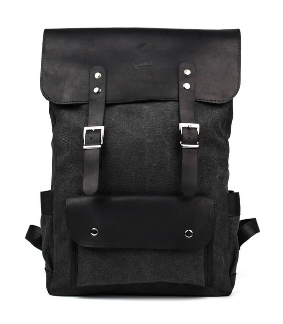 Рюкзак для ноутбука з канвас та крейзі RAG-9001-4lx TARWA