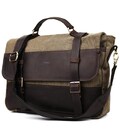 Чоловічий портфель з канвасу та шкіри наппа TARWA RCH-3920-3md