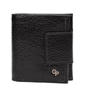 Невелике чоловіче шкіряне портмоне Grande Pelle 502410 чорне