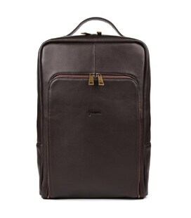 Шкіряний рюкзак для ноутбука 15 дюймів GC-1240-4lx в коричневому кольорі.