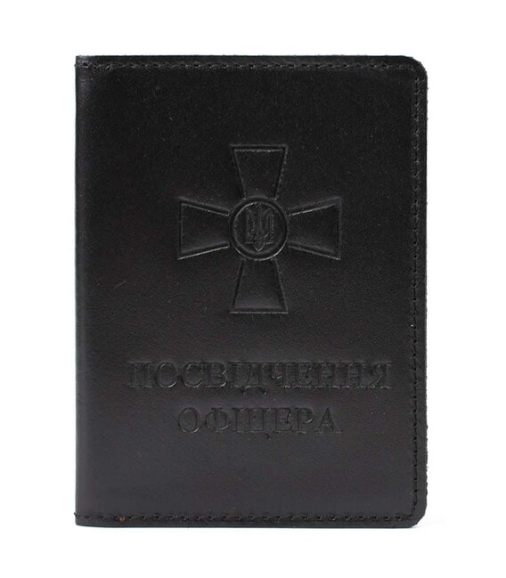 Шкіряна обкладинка для посвідчення офіцера Limary Lim-3992GA чорна