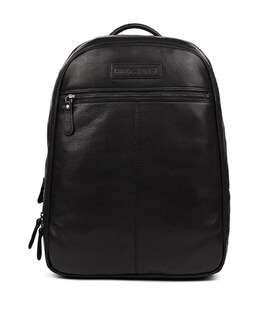 Великий шкіряний рюкзак HILL BURRY HB4006A чорний
