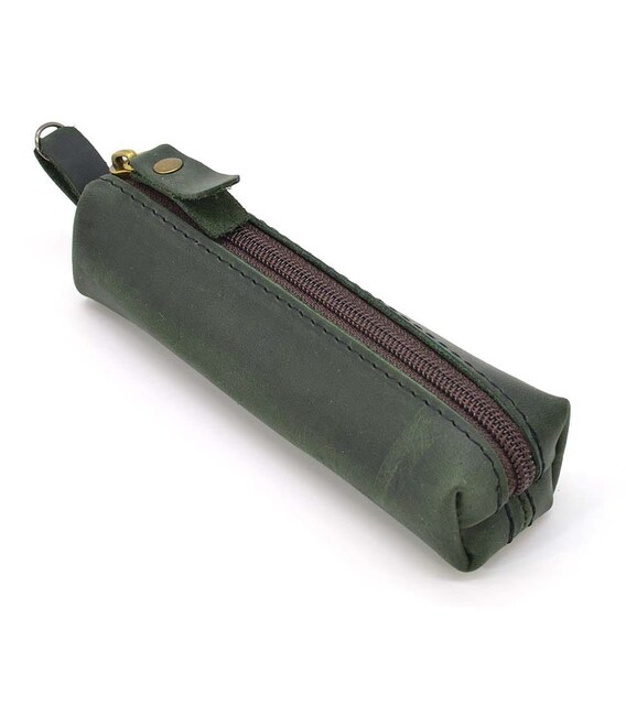 Шкіряна ключниця тубус TARWA Cylinder RE-cylin-001 зелена