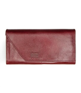 Портмоне Grande Pelle Festa 513661 бордовий глянець