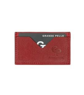 Кардхолдер Grande Pelle 300660 червона шкіра гладка
