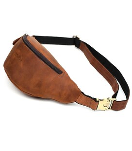 Шкіряна сумка на пояс бананка LIMARY Lim-035RB