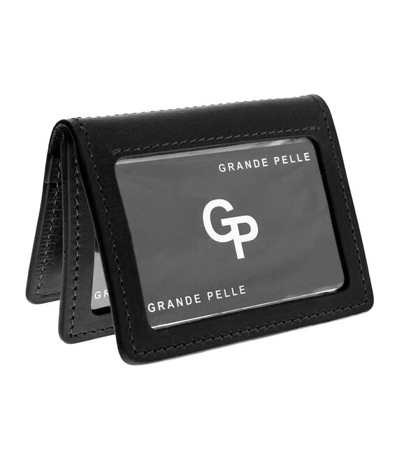 Обкладинка для прав, техпаспорта, ID паспорта Grande Pelle 221110 Crazy Horse чорний