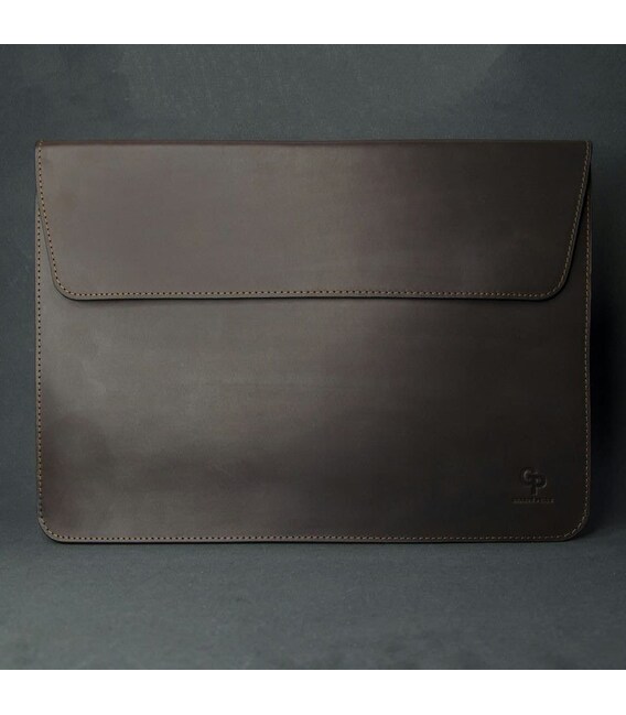 Шкіряний чохол для MacBook 13", шкіра Crazy Horse шоколад