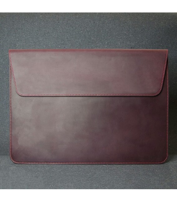 Шкіряний чохол для MacBook 13 ' шкіра Crazy Horse, бордо