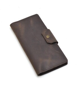 Чоловічий вертикальний портмоне на кнопці TARWA RC-wall-003