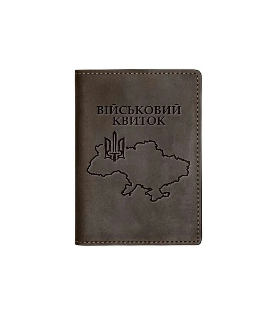 Шкіряна обкладинка для військового квитка Кордон Grande Pelle 257120UA
