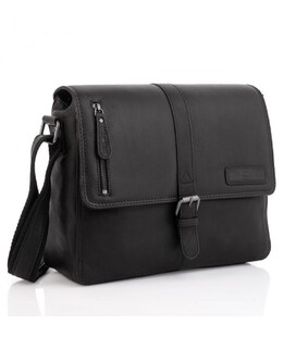 Через плече чоловіча сумка крос-боді чорна HILL BURRY HB3058A